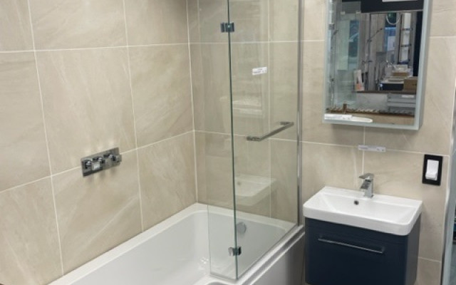 Showcase of a Shower-Bath-Basin Unit